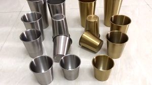 Outdoor mini stainless steel wine cup four piece set hiking portable water bar restaurant wine cup