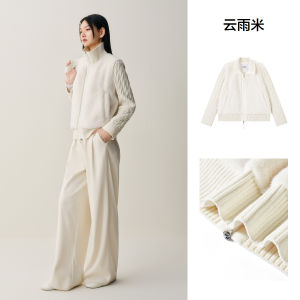 Elegant Peacebird Womens Short Straight Jacket Fake Fur Stand Collar A3AEF4211 Fashionable Compact Polyester Fiber Long Sleeve