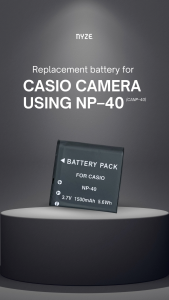 [NYZE] NP-40 Replacement Battery for Casio Cameras using NP-40 Battery Type