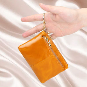 Royal Bagger New For Women Genuine Cow Leather Coin Bag Fashion Small Clutch Bag Key Holder Mini Wallet