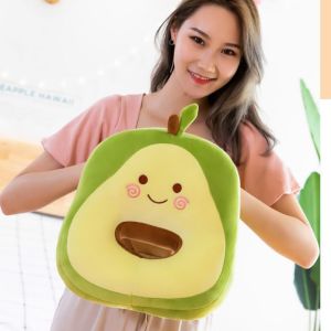 Work Neck Nap Pillow Avocado Doll Cartoon Stuffed Nap Pillow Cushion Stitch Nap Plush Travel Pillow