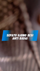 GUEVA - Sepatu Pria 012 Ujung Besi | Sepatu Kerja Proyek Anti Slip Anti Licin Size 39-43 Bisa COD