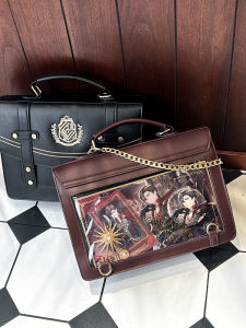 Wu Dong Xiaopu Original Everyday Joker Second-Dimensional JK Transparent Bar Shoulder Pain Bag Female [Yingchuan University]]