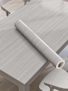 Thickened Wood Grain Tablecloth Sticker Waterproof Self Adhesive Wall Paper Furniture Renovation Color Change Film Desk Table