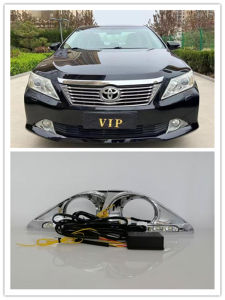 LED DRL For Toyota Camry 2012 2013 2014 Daytime Running Lights Waterproof Daylight Lamp With Dynamic Turning Light Signal 12V