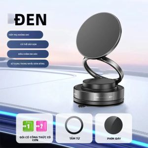 360 ° Giá Đỡ Điện Thoại Ô Tô Từ Tính Xoay Được Màu Đen Đa Năng Dùng Được Cho iPhone Huawei Xiaomi - Thao Tác Bằng Một Tay
