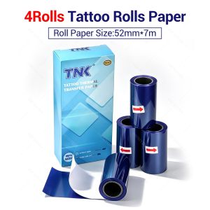52mm Tattoo Transfer 7m Paper Roll for Mini Tattoo Thermal Copier Stencil Transfer Printer Paper Accessories 4/8/12 Rolls