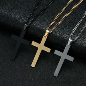 Classic Christian Cross Pendant Necklace For Women Men Chain Charm Necklace Cool Boys Girls Punk Hip Hop Fashion Jewelry Gift