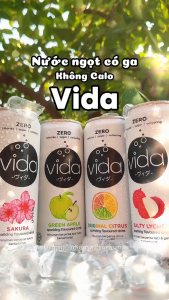 [Chính hãng] Hộp Quà Tết Nước Ngọt Có Ga Không Calo Vida Malaysia 6 Lon Cao Cấp Mix 3 Vị (Chanh Muối Táo Cam Chanh)