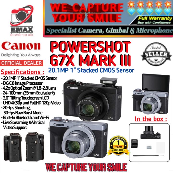 CANON Powershot G7X Mark iii Digital Camera Canon G7 X M3 G7xM3
