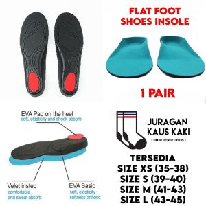 Orthopedic Flat Foot Insole Arch Correction Support Tapak Kaki Rata