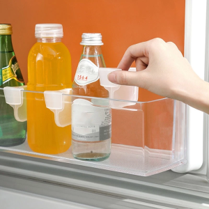 Refrigerator Partition Freely Adjustable Food Storage Rack Drugs Cosmetics Separating Shelves Divider Kitchen Gadgets