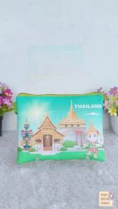 Thailand Dompet Landmark Souvenir Oleh Oleh Mini Wallet Negara Dompet Panjang Pouch Mouse Pad