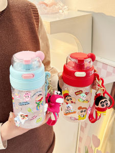 Cốc Nhựa Tay Cầm Hoạt Hình Dễ Thương Cho Bé Gái Cốc Nhựa Tritan Cốc Nhựa Di Động Cốc Hút Straws Cốc Đựng Nước Cho Học Sinh