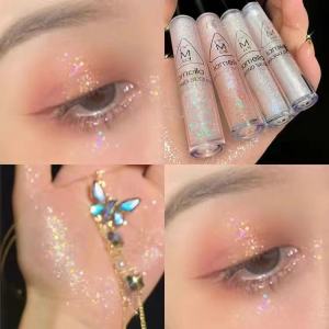 Single Color Eyeshadow Pearl Shimmer Glitter Brightening Beginner Affordable Student Easy to Apply Waterproof Long Lasting