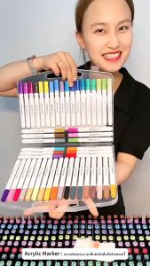 สีเมจิกล้างทำความสะอาดได้! ปากกาอะคริลิคสำหรับ DIY ภาพวาดสุดสร้างสรรค์