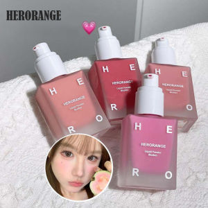 【Fast Delivery+Ready Stock】HERORANGE~ Vitality And Tenderness Natural Color Rendering Rouge Liquid Blush
