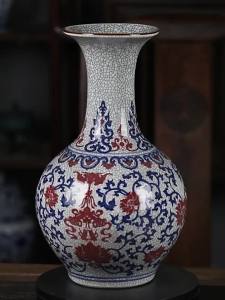 Vật Trang Trí Bình Sứ Xanh Trắng