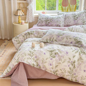 Dansunreve Flower Duvet Cover Capybara Quilt Cover with Zipper Minimalist Style Comforter Cover