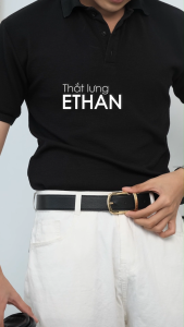 Leonardo Thắt Lưng Nam Ethan Da Microfiber Cao Cấp Khóa Xoay 360 Độ Sử Dụng 2 Mặt Dây Linh Hoạt