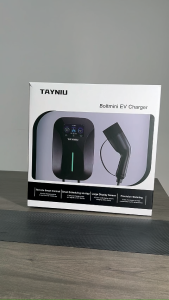 TAYNIU 22KW 32A 3 Phase Smart EV Charger Type 2 Wall Mounted Charging Station LCD Display APP Remote Control WiFi 4G IP66 Waterproof for Electric Vehicle