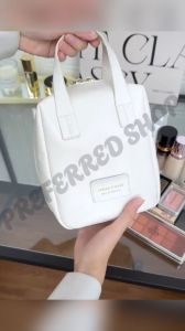 PREFERRED SHOP Makeup Bag Travel Makeup Bag Large Capacity Leather Cosmetic Bags for Women Waterproof Portable Toiletry Bag Make up Organizer with Divider and Handle