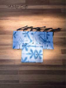 Bookmark handmade kẹp sách handmade bọc vải nhuộm chàm - handmade bookmark