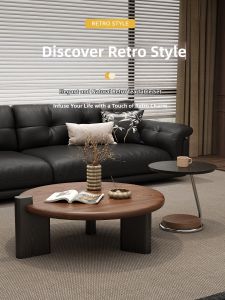 YIYOU | Retro Chinese Style Small Living Room Large Surface Designer Tea Table