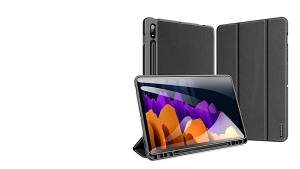 Dux Ducis Domo Series Tri-fold Case with Pen Slot for Samsung Tab S9 & S8-S9 Ultra & iPad Air 3/ Pro 10.5 & iPad 7/8/9