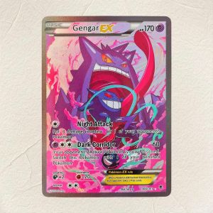 M&G | 6pcs Gengar Charizard Pikachu EX Cards DIY Holographic Foil Texture CardPerfect Condition Premium Anime Collection Card
