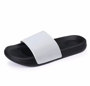 Sandal Slop Pria Dan Wanita High Quality  Sandal Distro Cowok Slip On Premium Sandal Slide Casual Kekinian White/Black Sandal Rumah Anti Slip Terbaru