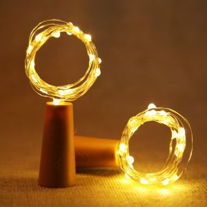2M 20 LED Bottle Light Fairy Lights Cork Mood Lights Wine Bottle Night Light for Party Garden Christmas Wedding Decoration