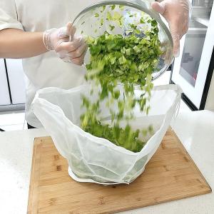 Stainless Steel Nylon Vegetable Squeezer Bag Large Caliber Dumpling Filling Water Exterminator Traditional Chinese Medicine Residue Bean Curd Filter Tool