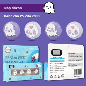 4 Cái/bộ Silicone Mềm Ngón Tay Cái Dính Grip Mũ Dành Cho PS Vita 1000 2000 Di Động Bảo Vệ Cần Điều Khiển Dành Cho Máy Chơi Game