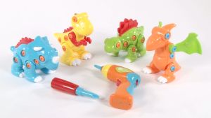 Playgotoys ของเล่นเสริมพัฒนาการ ชุดประกอบหุ่น4ไดโนซอร์(2058)