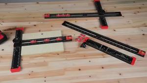 2 in 1 Drilling Positioning Ruler Combination Angle Ruler T-Shaped Ruler Cabinet Hardware Jig Drawer Installation Woodworking
