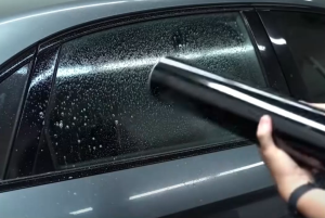 ERMETIQ CAR WINDOW TINT REGULAR TINT SCRATCH PROOF SUPER BLACK TO CLEAR