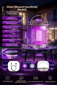 Maiyu | Automatic Solar Powered Outdoor Mosquito Killer Lamp