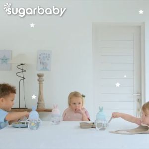 SUGARBABY Healthy Silicone Spoon & Fork Set Nature Series Sendok Garpu Makan Bayi