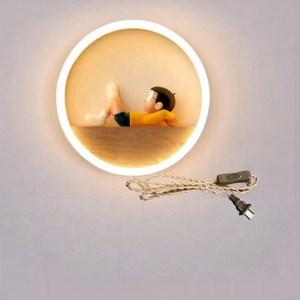 MEISITEKEKE | LED Installation-Free Wooden Northern Minimalist Design Wall Light