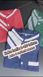Baju Koko Anak Laki Laki 1-10 Tahun Motif List Setelan Pakaian Muslim Mengaji