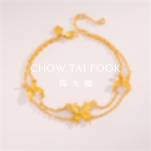CHOW TAI FOOK 999 Pure Gold Golden Silk Butterfly Bracelet - EOF1595