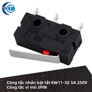 10 Chiếc KW11 3Z 5A 250V Tact Switch 3PIN Microswitch Khóa Bộ Điều Chỉnh Điện Áp Cho Máy Tính SMD Mạch Tích Hợp