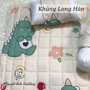 ̣̣ SALE LỚN Set chăn gối trẻ em cho bé đi mẫu giáo đi học 5 món - chăn gối nằm gối ôm kèm ruột - họa tiết ngộ nghĩnh - nhiều mẫu cho bé