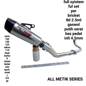 KNALPOT RACING DAYTONA METIK