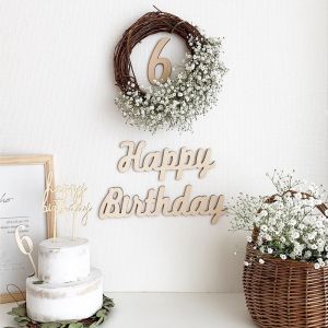 Gỗ Bánh Sinh Nhật Decal Dán Tường Cho Tiệc Chúc Mừng Một Năm Kỷ Niệm Những Giây Phút Đẹp Lễ Kỷ Niệm Lễ Hội Trang Trí