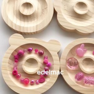 Alat Tatakan Wadah Nampan Merangkai Gelang Kalung Manik Mote Beads Jewelry Perhiasan Panjangan Kayu