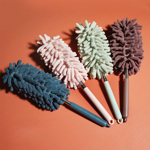 SEAMETAL Retractable Duster Brush Extendable Handle Feather Brush Easy Dust Removal Portable Car Home Cleaning Tools