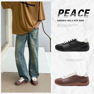 Mens Sporty Casual Shoes Autumn Racing Work Shoes Anti-slip Wear-resistant Low Top Running Shoes Fashionable Dad Sneakers