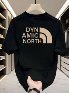 Áo Thun Nam Tay Ngắn Cotton Nguyên Chất Mùa Hè Rộng Rãi Đa Năng Cổ Tròn in Họa Tiết Thời Trang Mỹ Thường Ngày